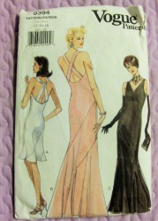 9394 VOG EYE CATCHER STRAPPY V DRESS 3 LENGTHS PATTERN 12,14